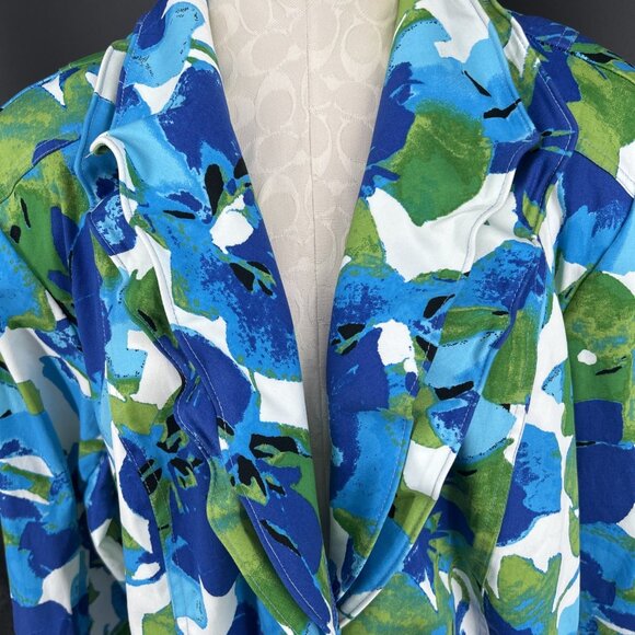 Lavender & Honey Blazer Womens Sz 3X Spring Garden Floral Work Office Easter - Picture 6 of 7